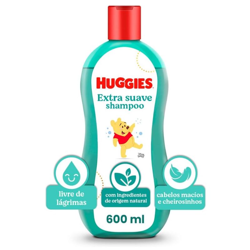 Shampoo para bebê 600ml - Huggies 