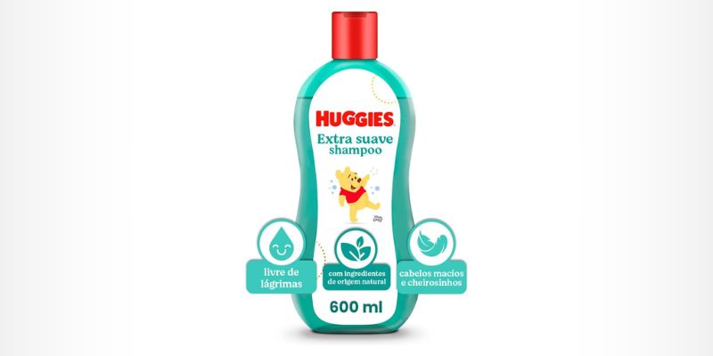 Shampoo para bebê 600ml - Huggies