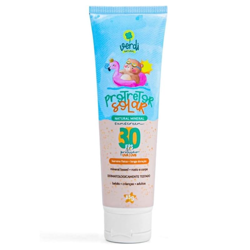 Protetor solar infantil 85g, FPS 30 - Verdi Natural 