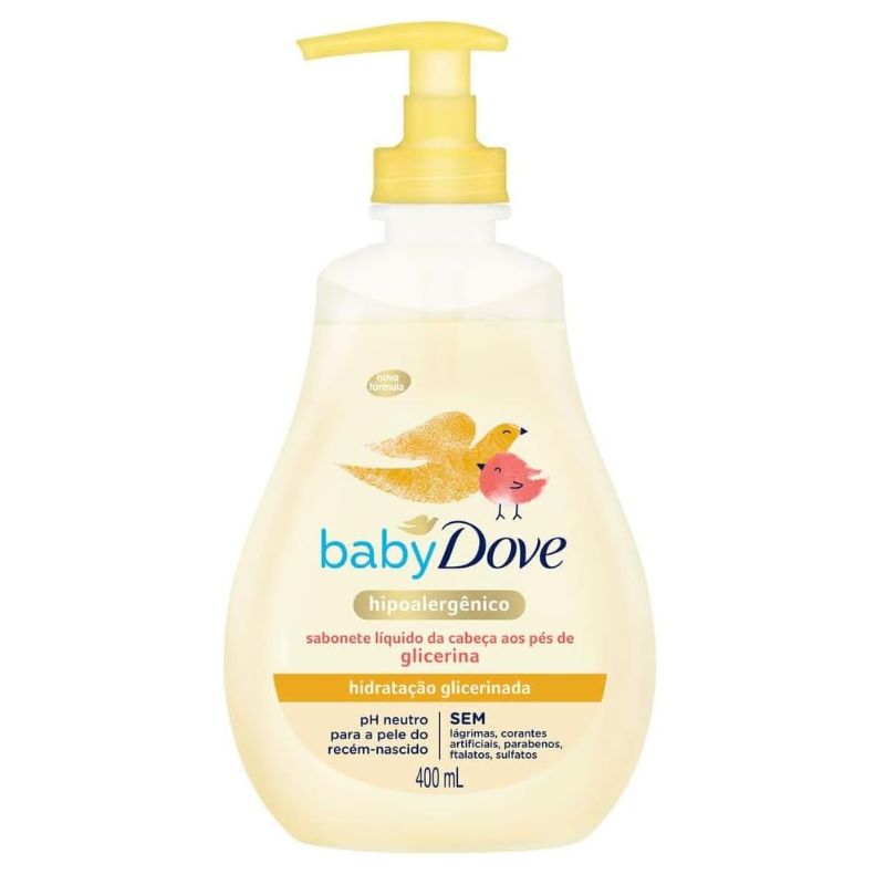 Sabonete para bebê 400ml - Baby Dove