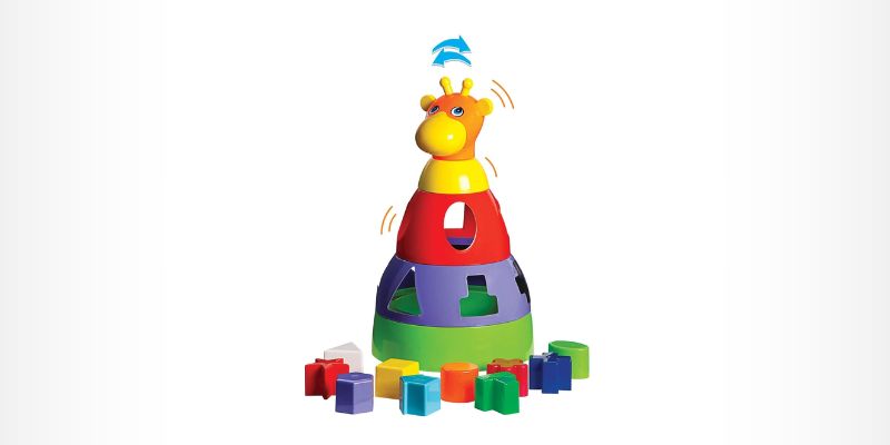 Girafa com blocos - Merco Toys