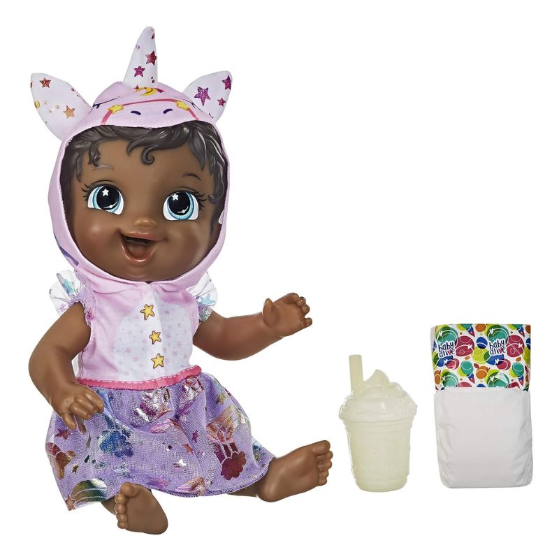 Boneca Baby Alive, Tinycorn Unicórnio Negra - Hasbro