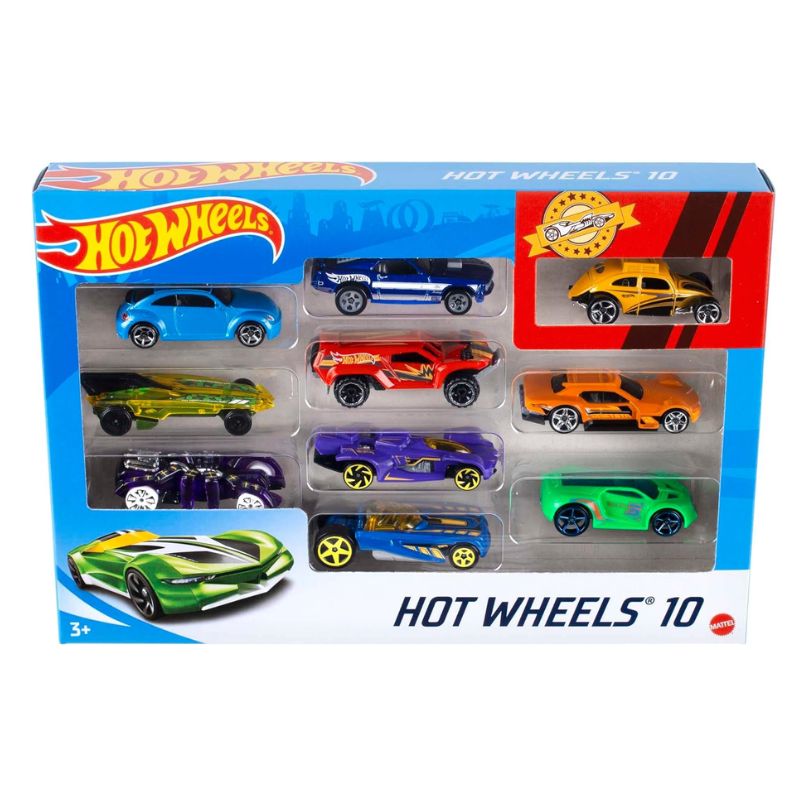 Kit com 10 carrinhos Hot Wheels 