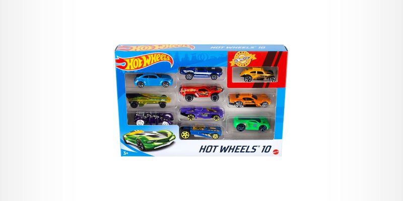 Kit com 10 carrinhos - Hot Wheels