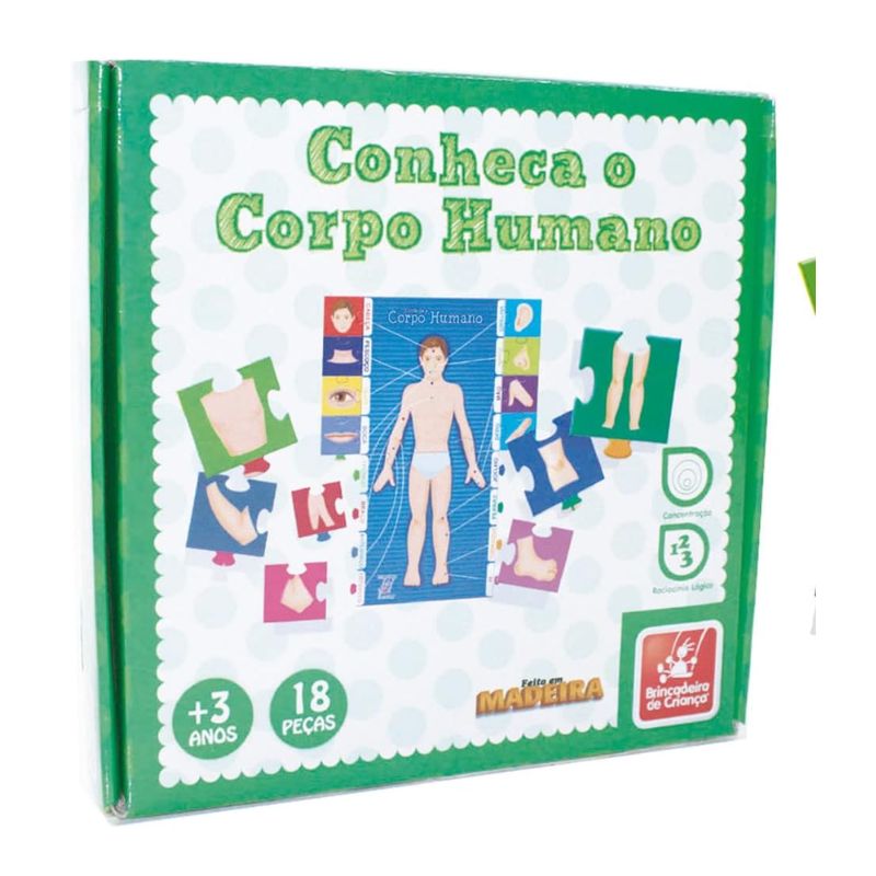 Conheça o corpo humano - Brincadeira de criança 